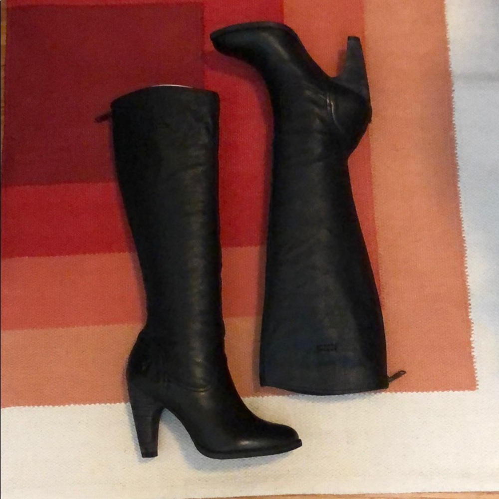 Frye Celeste Artisan black leather boot